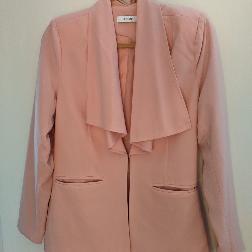 JustFab pink blazer Sz s